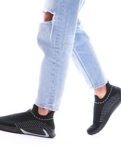 Uomo DORATON Srl | Canguro - Slip-On Uomo In Tessuto Traspirante Nero