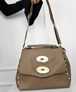 Donna DORATON Srl | Edimburgo - Borsa Donna A Mano E Tracolla Khaki