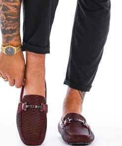 Uomo DORATON Srl | Gianni - Mocassini Uomo Con Sottopiede Soft Bordeaux