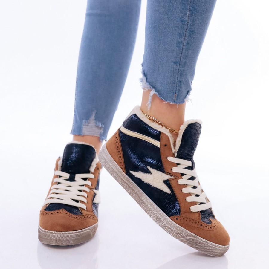 Donna DORATON Srl | Beatriz - Sneakers Donna Mid Blu