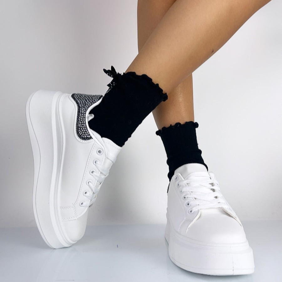 Donna DORATON Srl | Glitch - Sneakers Donna Bianco/Nero