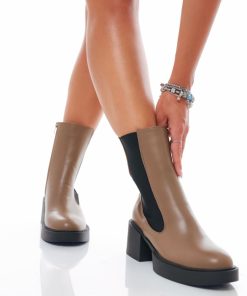 Donna DORATON Srl | Alba - Stivaletti Donna Con Elastico Taupe