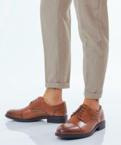 Uomo DORATON Srl | Antwan - Stringata Uomo Con Toppa Camel