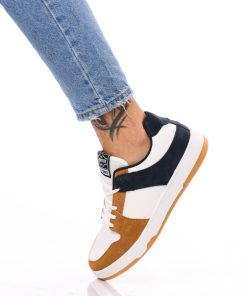 Uomo DORATON Srl | Giorgio - Sneakers Uomo Giallo/Navy