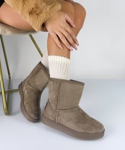 Donna DORATON Srl | Karin - Stivaletti Donna Invernali Caldi Khaki