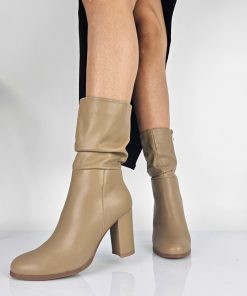 Donna DORATON Srl | Sydne - Stivaletti Donna Tacco Largo Khaki