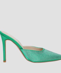 Donna DORATON Srl | Irene - Sabot Donna Tacco 11 Cm Verde