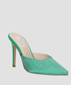 Donna DORATON Srl | Irene - Sabot Donna Tacco 11 Cm Verde