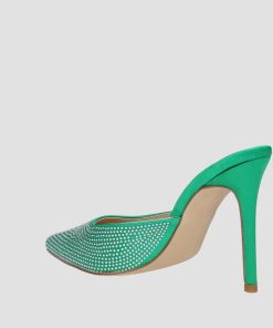 Donna DORATON Srl | Irene - Sabot Donna Tacco 11 Cm Verde