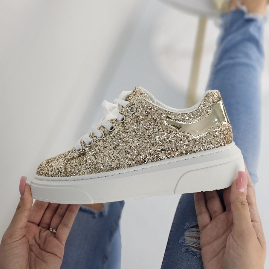 Donna DORATON Srl | Randi - Sneakers Donna Brillanti Oro