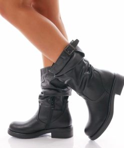 Donna DORATON Srl | Brie - Stivaletti Bikers Donna Nero