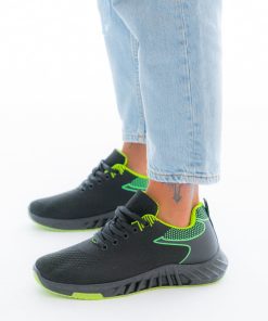 Uomo DORATON Srl | Wanilla - Sneakers Uomo Suola Futuristica Nero Verde