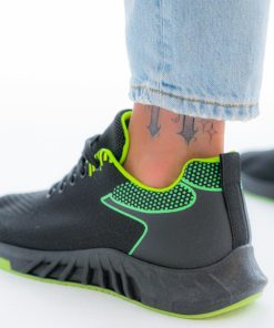 Uomo DORATON Srl | Wanilla - Sneakers Uomo Suola Futuristica Nero Verde