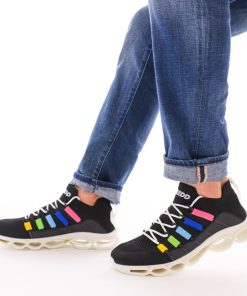 Uomo DORATON Srl | Speedd Frequency - Sneakers Uomo Suola Molleggiante Bianco Nero